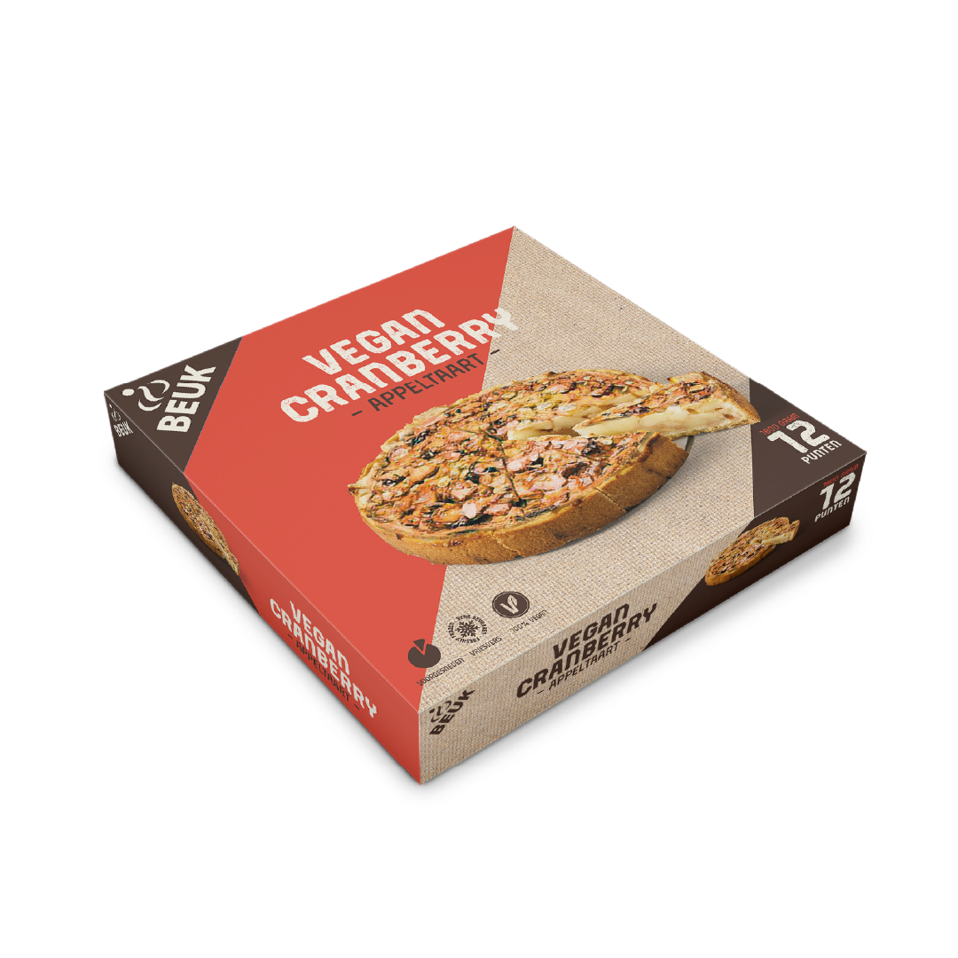 Cranberry Vegan Appeltaart // 6 CE per HE
